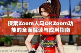 探索Zoom人马OKZoom功能的全面解读与应用指南