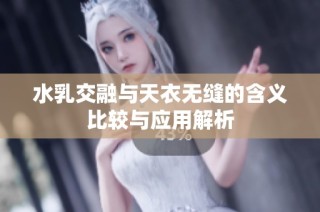 水乳交融与天衣无缝的含义比较与应用解析