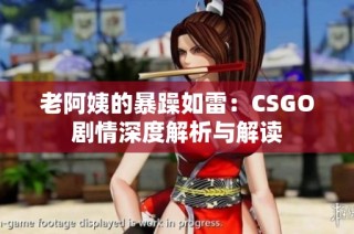 老阿姨的暴躁如雷：CSGO剧情深度解析与解读