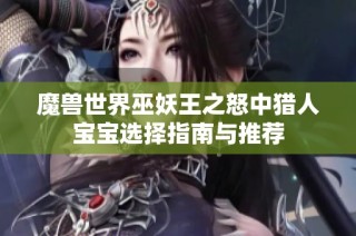 魔兽世界巫妖王之怒中猎人宝宝选择指南与推荐