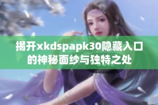 揭开xkdspapk30隐藏入口的神秘面纱与独特之处