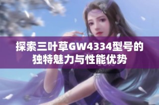 探索三叶草GW4334型号的独特魅力与性能优势