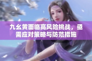 九幺黄面临高风险挑战，亟需应对策略与防范措施