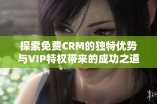 探索免费CRM的独特优势与VIP特权带来的成功之道