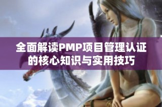 全面解读PMP项目管理认证的核心知识与实用技巧