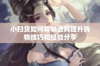 小扫货如何精明选购提升购物技巧和经验分享