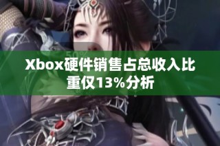 Xbox硬件销售占总收入比重仅13%分析