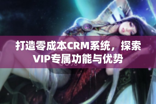 打造零成本CRM系统，探索VIP专属功能与优势