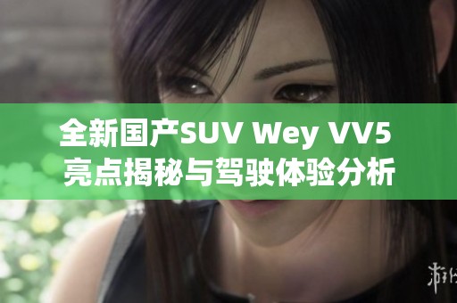 全新国产SUV Wey VV5 亮点揭秘与驾驶体验分析