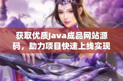 获取优质Java成品网站源码，助力项目快速上线实现