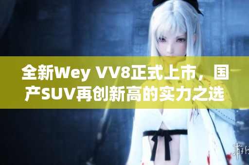 全新Wey VV8正式上市，国产SUV再创新高的实力之选