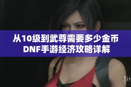 从10级到武尊需要多少金币 DNF手游经济攻略详解